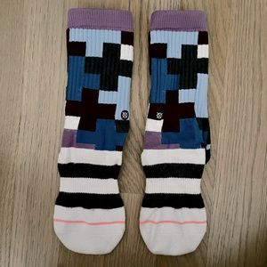 STANCE KIDS Purple Print Girls Socks.